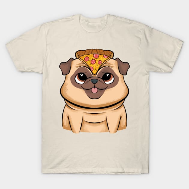 pug pizza funny dogs lovers pizza love T-Shirt by the house of parodies
